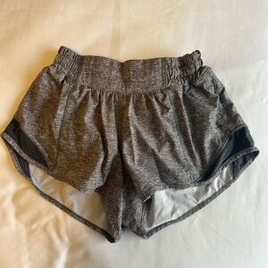 Lululemon hotty hot low-rise shorts gray